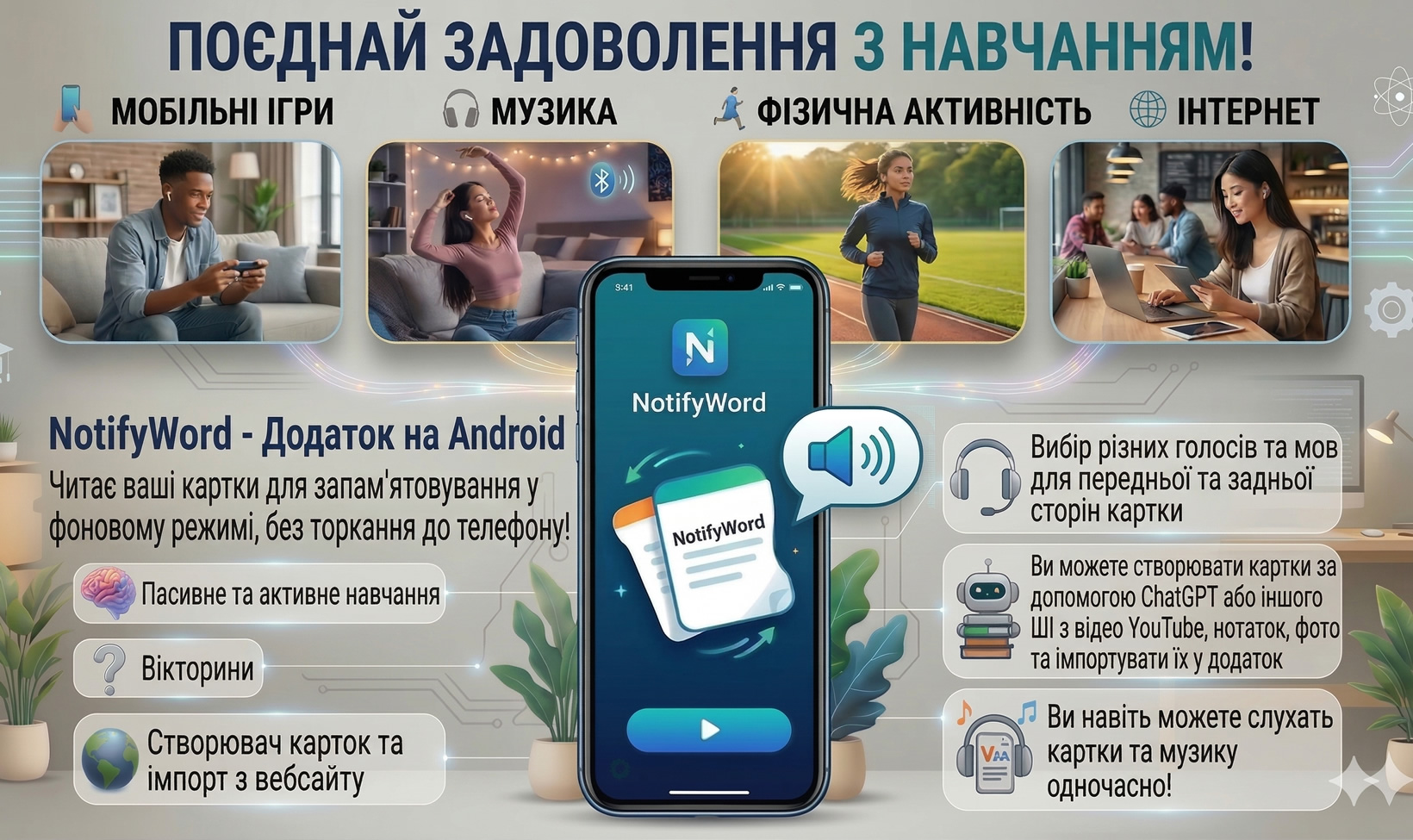 AUTOLEARN shoots flashcards — to your ears 🎧, to your eyes 👁️, to your brain 🧠 and straight into memory 💾